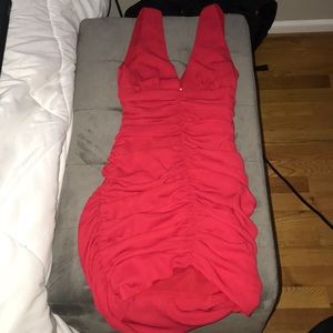 Red bodycon dress